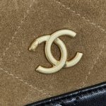 71953_brown-suede_3 Chanel 26S Vanity with Chain Brown Suede - chanel suede vanity dupe detail 2