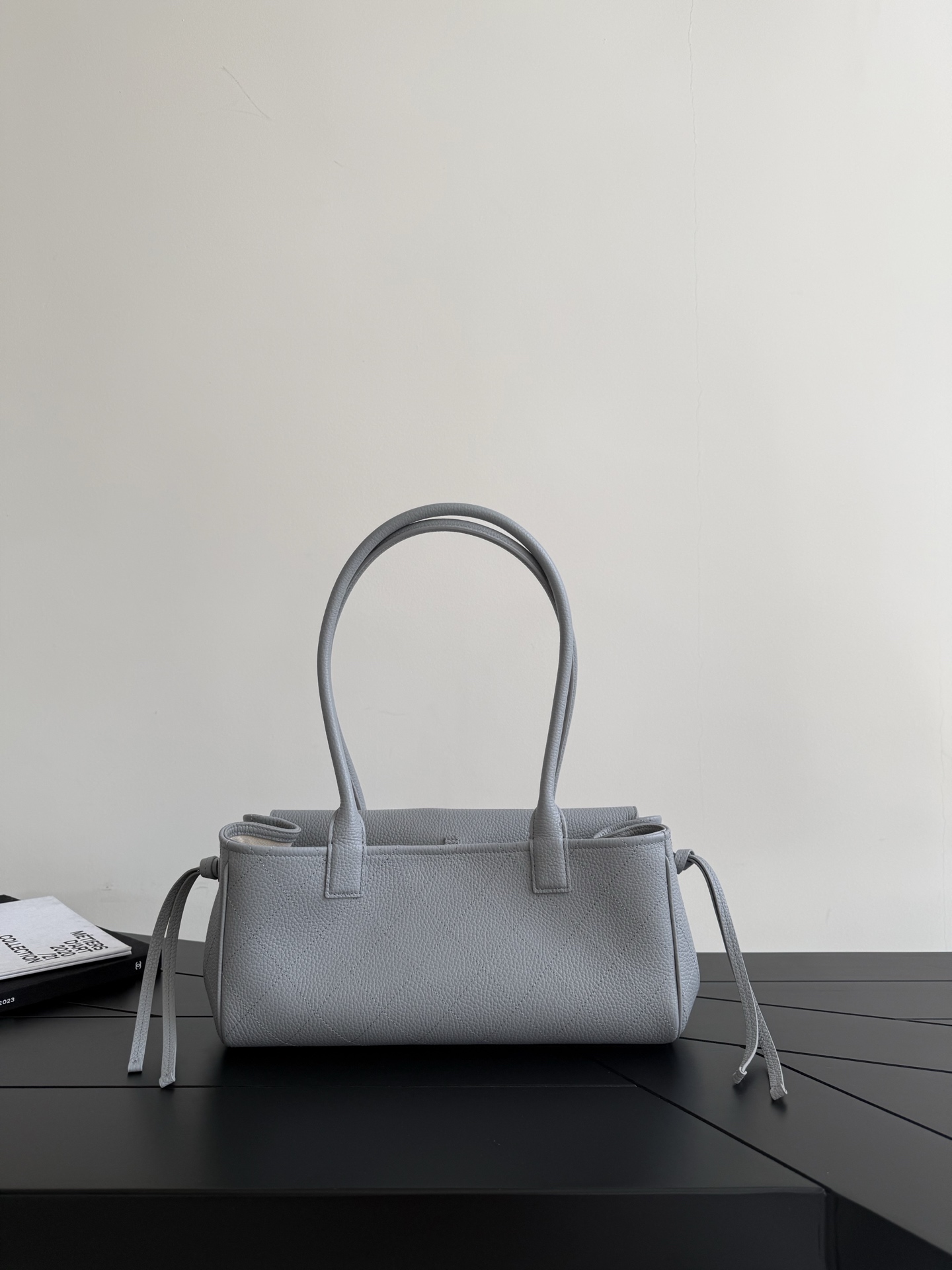 71987_elephant-grey_7 Chanel 26S East West Tote Elephant - chanel east west tote replica detail 6