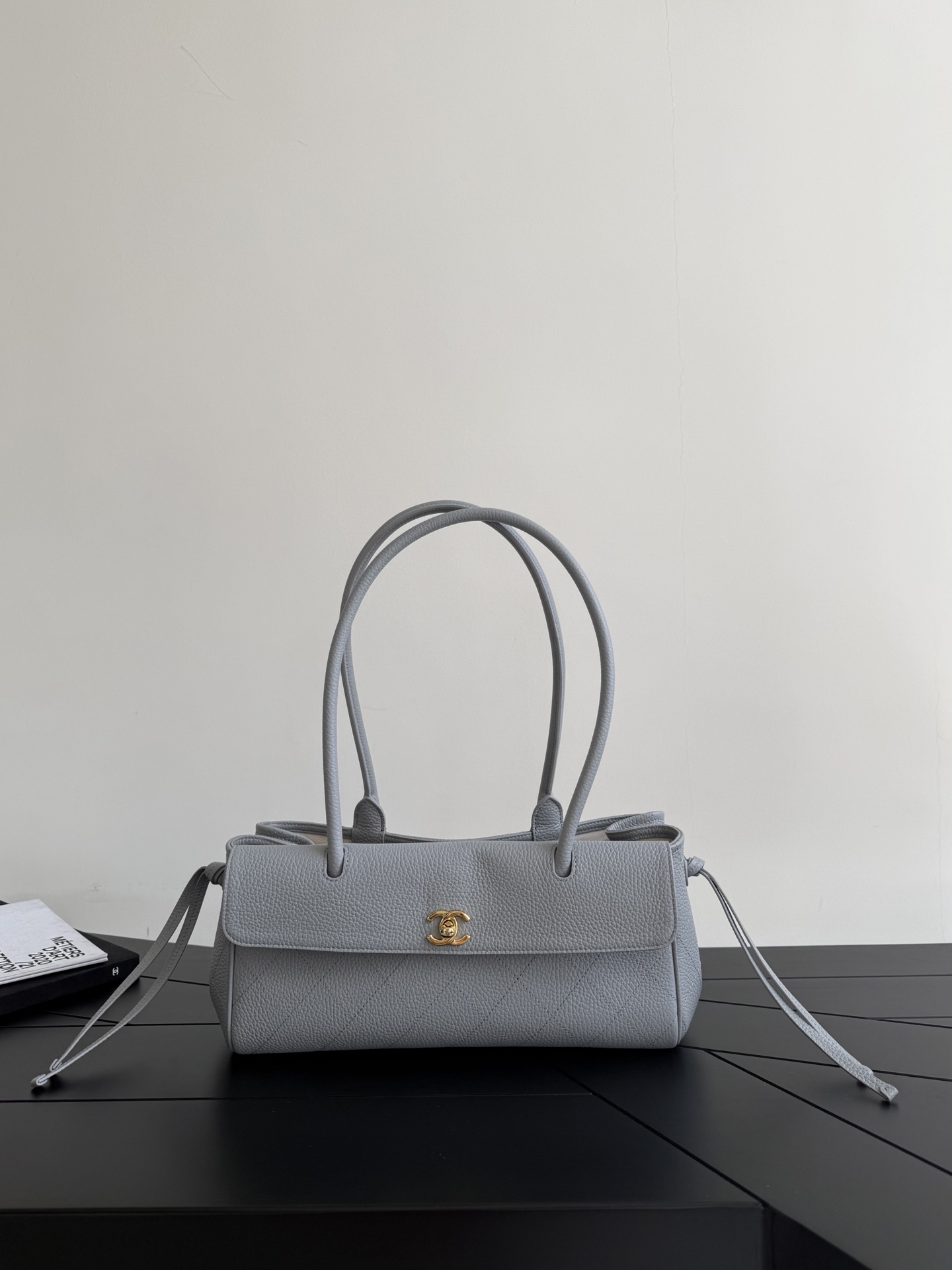 71987_elephant-grey_8 Chanel 26S East West Tote Elephant - chanel east west tote replica detail 7