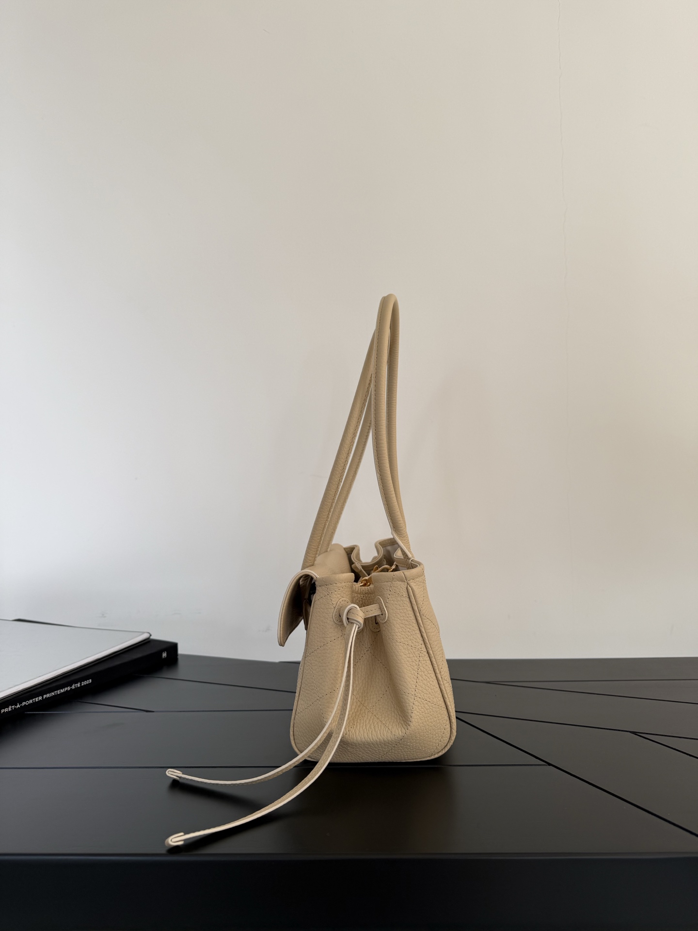 71988_pale-peach_4 Chanel 26S East West Tote Pale Peach - fake chanel east west detail 3