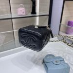 72026_black_3 Chanel Mini Vanity Black - chanel vanity dupe detail 2
