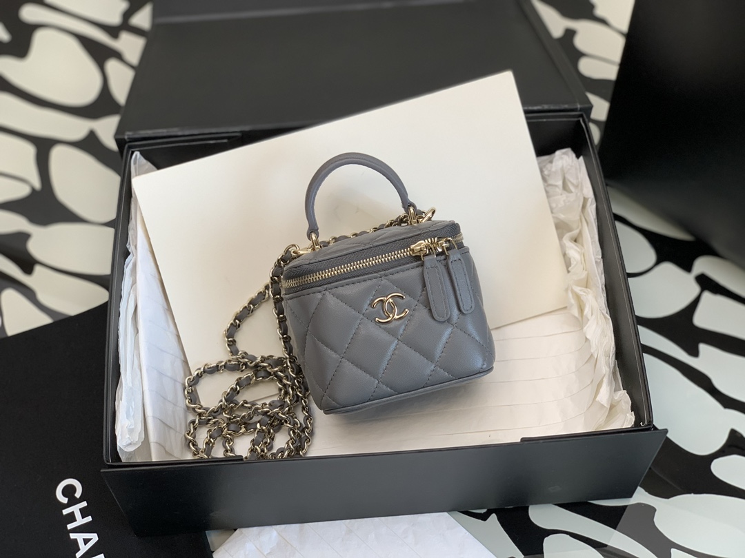 Chanel Mini Vanity Elephant - chanel vanity case replica front view