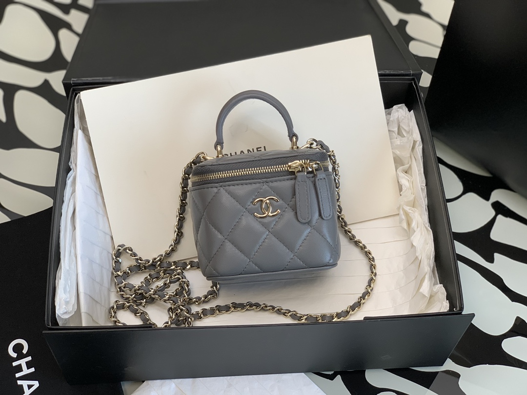 Chanel Mini Vanity Elephant - chanel vanity case replica detail 7