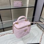 Chanel Mini Vanity Rose - fake chanel vanity front view
