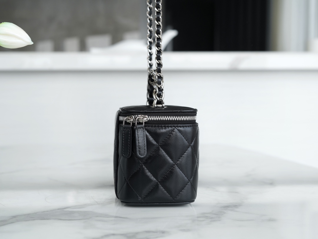 72067_black_2 Chanel Vanity Metal Top Handle Black - chanel vanity bag replica detail 1