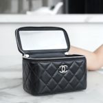 72067_black_4 Chanel Vanity Metal Top Handle Black - chanel vanity bag replica detail 3
