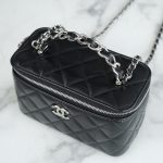 72067_black_5 Chanel Vanity Metal Top Handle Black - chanel vanity bag replica detail 4