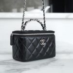 72067_black_7 Chanel Vanity Metal Top Handle Black - chanel vanity bag replica detail 6
