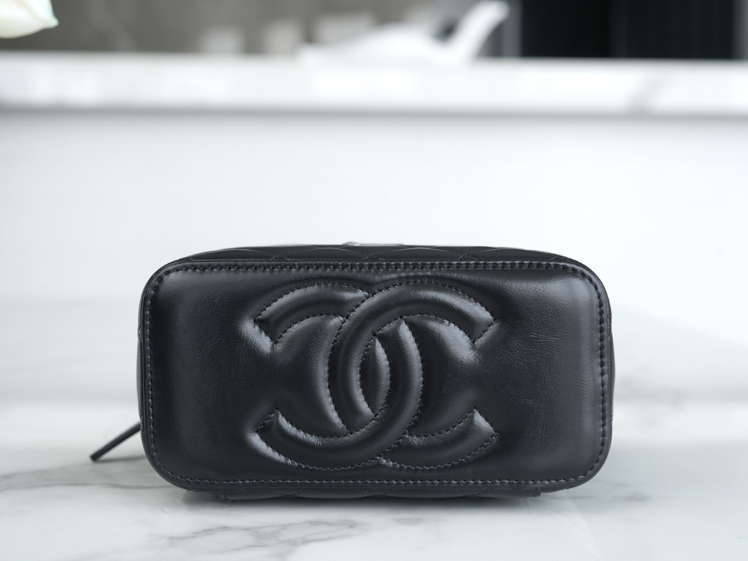 72067_black_9 Chanel Vanity Metal Top Handle Black - chanel vanity bag replica detail 8