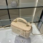 Chanel Long Vanity Top Handle Sandstone - chanel vanity top handle replica detail 1