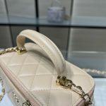 Chanel Long Vanity Top Handle Sandstone - chanel vanity top handle replica detail 3