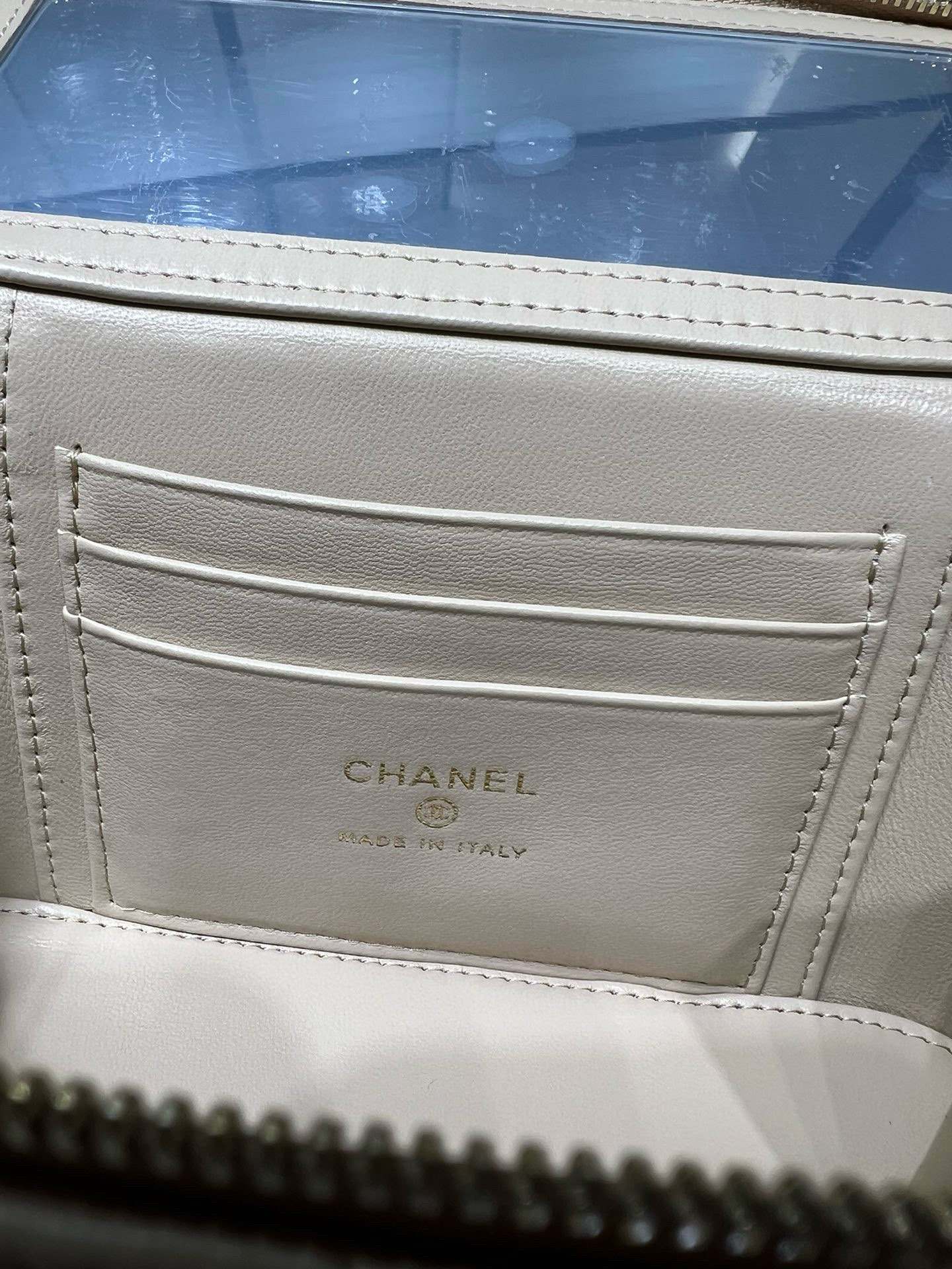 Chanel Long Vanity Top Handle Sandstone - chanel vanity top handle replica detail 5