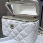 72110_white_2 Chanel Long Vanity Top Handle White - fake chanel vanity top handle detail 1