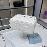 72110_white_5 Chanel Long Vanity Top Handle White - fake chanel vanity top handle detail 4