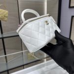 72110_white_6 Chanel Long Vanity Top Handle White - fake chanel vanity top handle detail 5