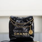 72144_black_2 Chanel 22 Mini Bag Black - chanel 22 mini black dupe detail 1