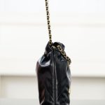 72144_black_7 Chanel 22 Mini Bag Black - chanel 22 mini black dupe detail 6