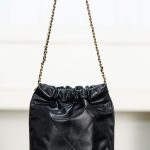 72144_black_8 Chanel 22 Mini Bag Black - chanel 22 mini black dupe detail 7