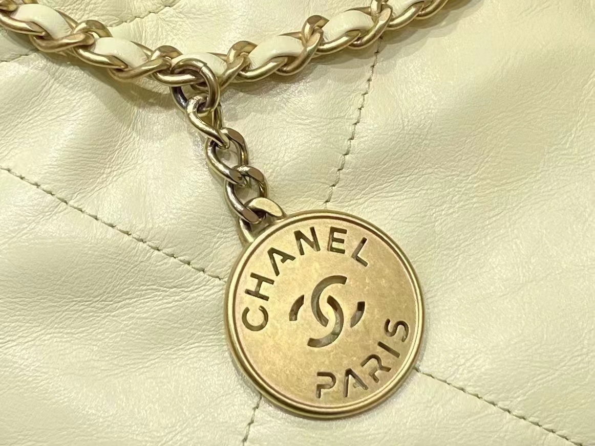 72154_light-yellow_4 Chanel 22 Mini Bag Light Yellow - chanel 22 mini light-yellow dupe detail 3
