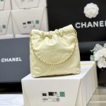 72154_light-yellow_8 Chanel 22 Mini Bag Light Yellow - chanel 22 mini light-yellow dupe detail 7