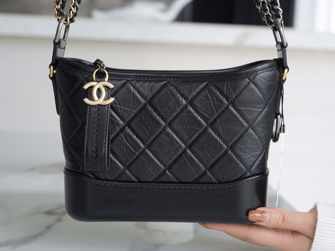 72171_black_5 Chanel Gabrielle Hobo Bag Black - chanel gabrielle black dupe detail 4