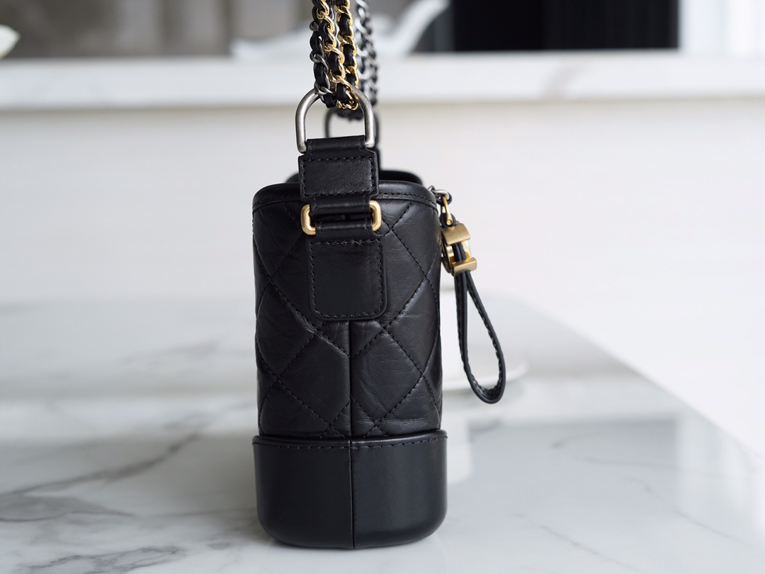 72171_black_7 Chanel Gabrielle Hobo Bag Black - chanel gabrielle black dupe detail 6