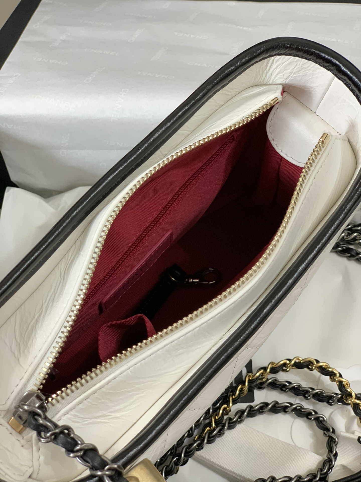 72191_white_8 Chanel Gabrielle Hobo Bag White - chanel gabrielle white dupe detail 7