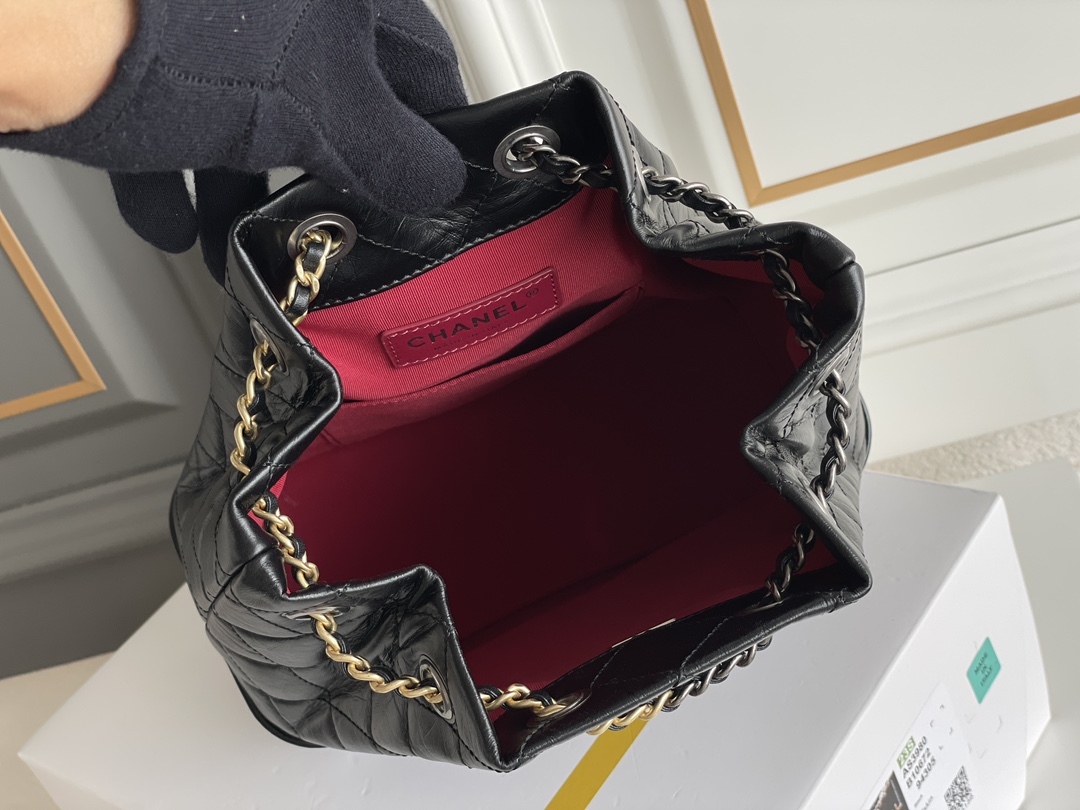 Chanel Gabrielle Backpack White - chanel gabrielle backpack dupe detail 9