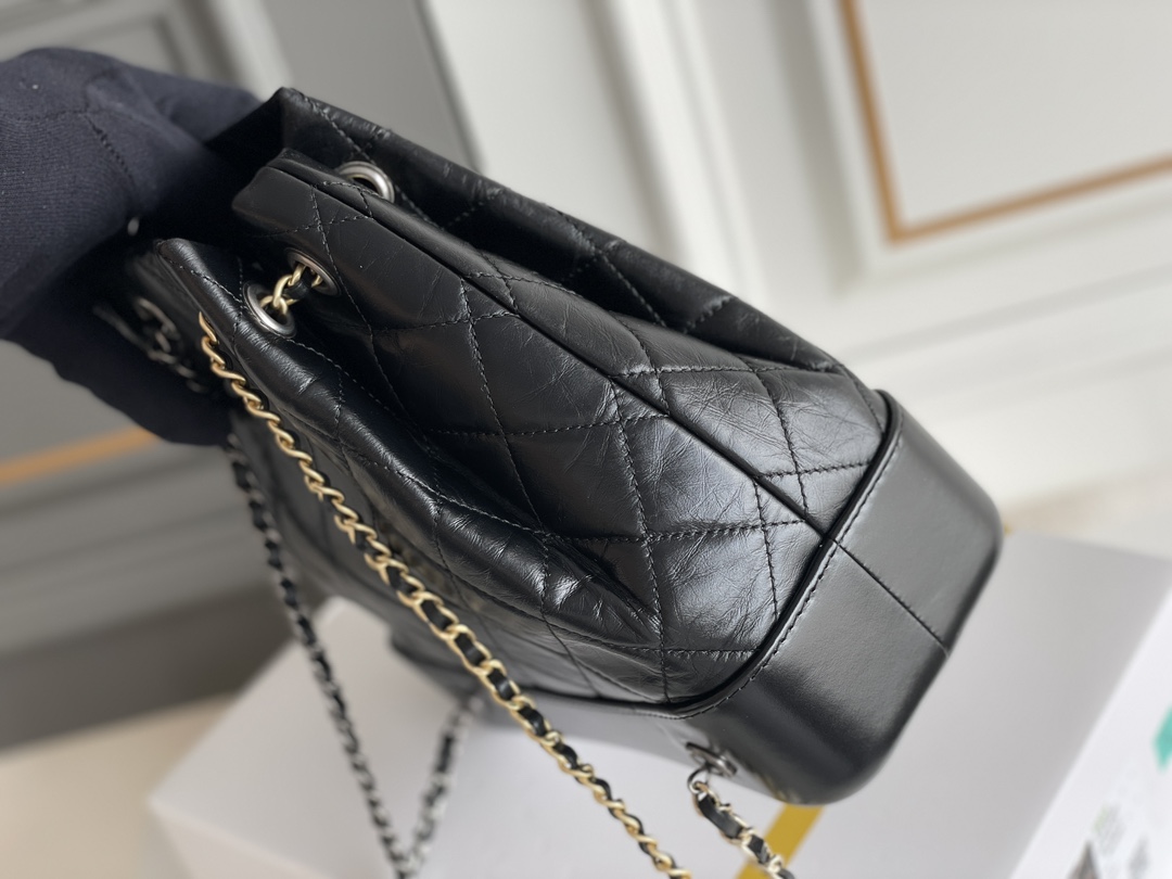 Chanel Gabrielle Backpack White - chanel gabrielle backpack dupe detail 14