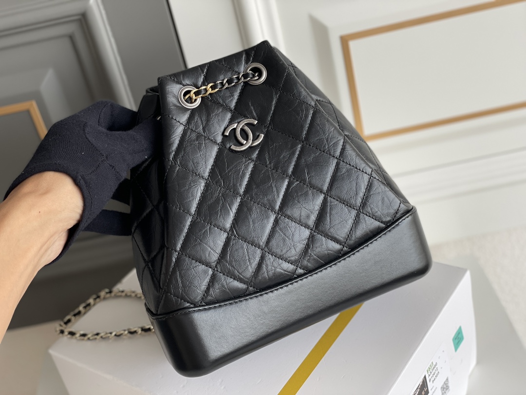 Chanel Gabrielle Backpack White - chanel gabrielle backpack dupe detail 15