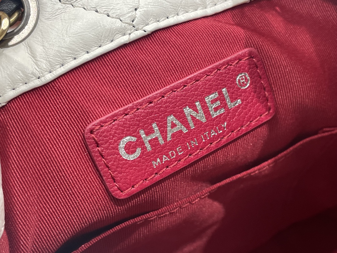 Chanel Gabrielle Backpack White - chanel gabrielle backpack dupe detail 5