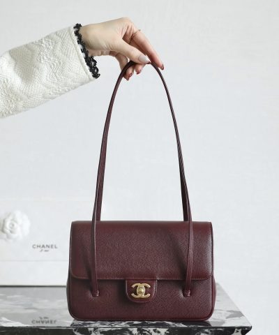 Chanel Preppy Coco 26 Bag Barolo