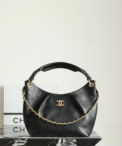 Chanel 26C Maxi Hobo Black