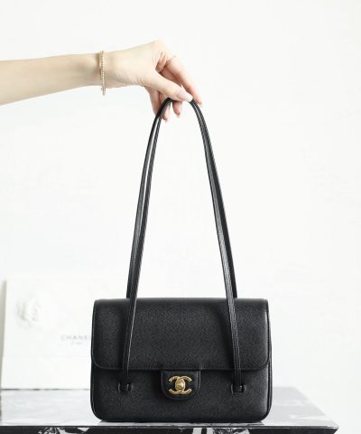 Chanel Preppy Coco 26 -laukku musta