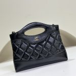 black' (1) Chanel 24S 31 Nano Tote Bag Black - fake chanel 31 nano tote detail 1