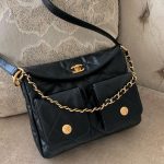 Chanel 24P Messenger Hobo Black 2