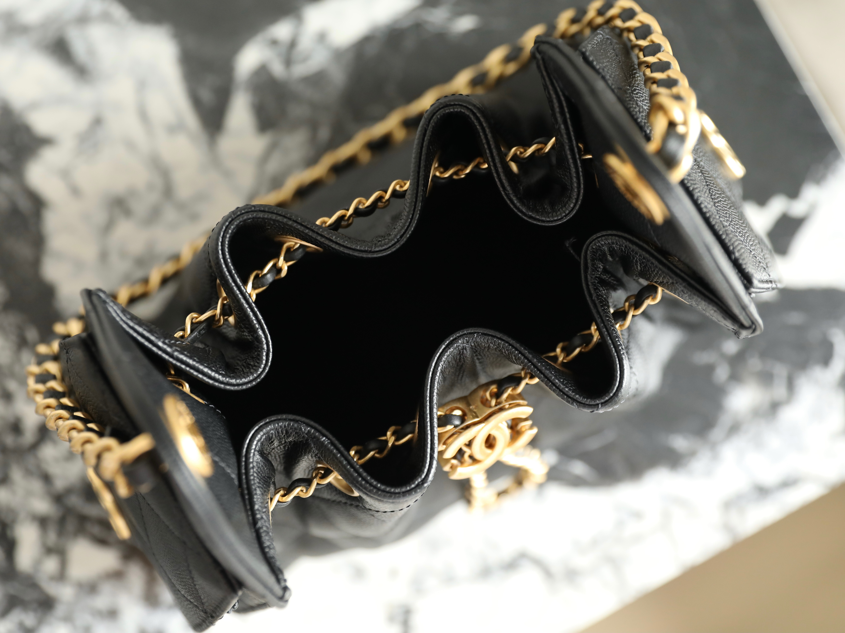 black (3) Chanel 25 Mini Bag Black - chanel 25 mini black dupe detail 2