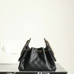 black (7) Chanel 25 Mini Bag Black - chanel 25 mini black dupe detail 5
