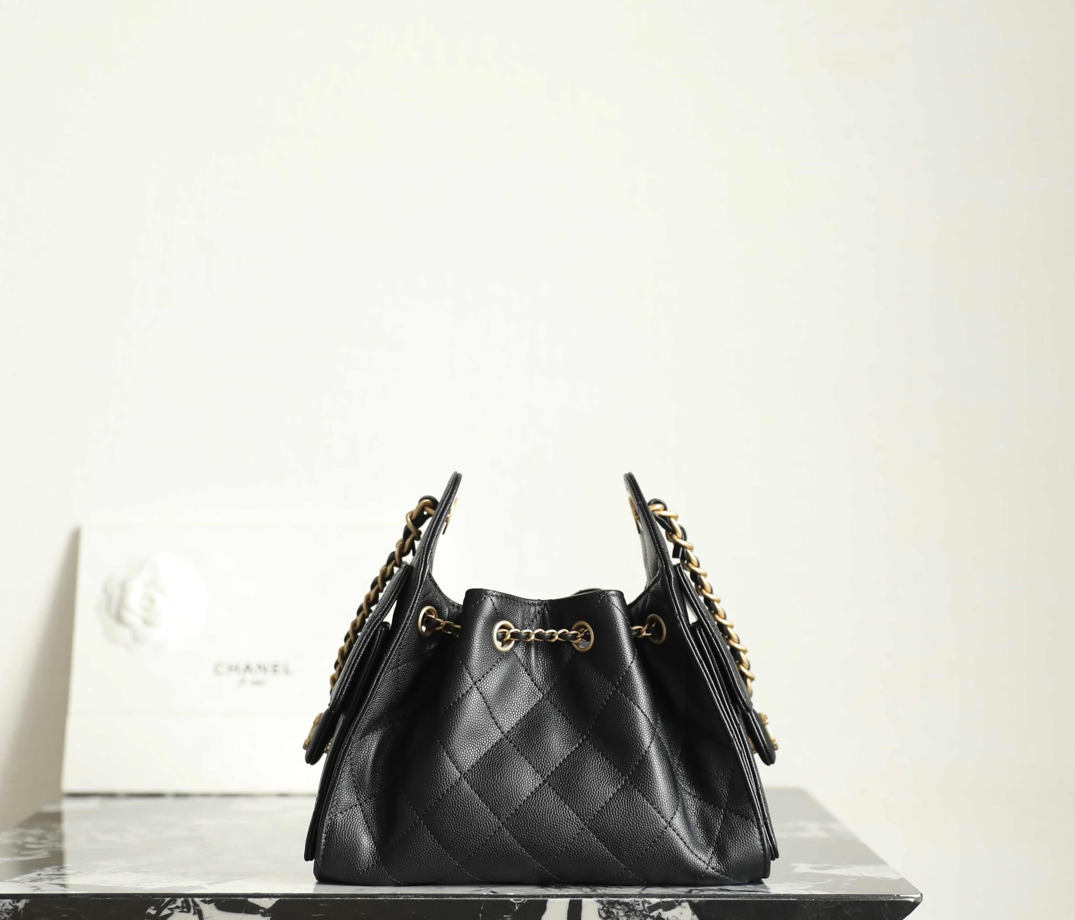 black (7) Chanel 25 Mini Bag Black - chanel 25 mini black dupe detail 5