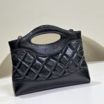 black' (9) Chanel 24S 31 Nano Tote Bag Black - fake chanel 31 nano tote detail 2