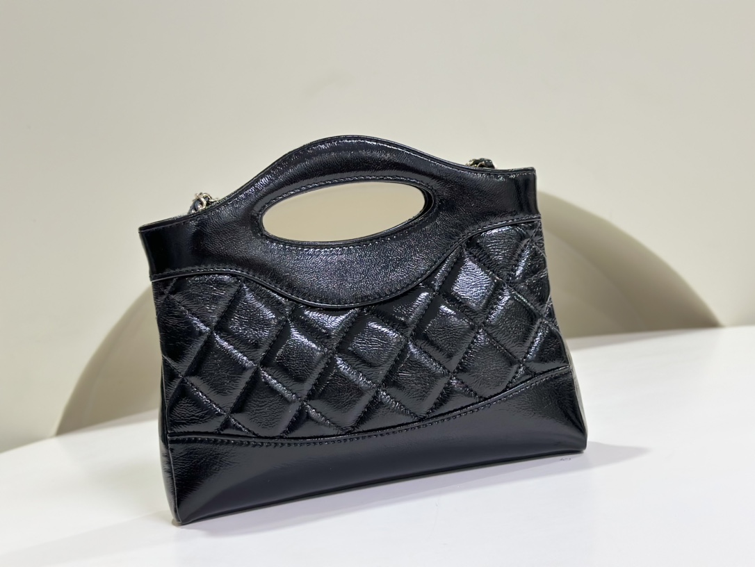 black' (9) Chanel 24S 31 Nano Tote Bag Black - fake chanel 31 nano tote detail 2