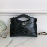 Chanel 24S 31 Nano Tote Bag Black - fake chanel 31 nano tote detail 5