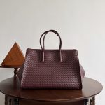 bottega-veneta-barbara-tote-deep-mahogany-1 Bottega Veneta Barbara Tote Replica Deep Mahogany - View 2 | Intrecciato Detail