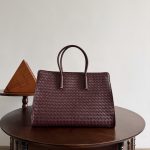 bottega-veneta-barbara-tote-deep-mahogany-2 Bottega Veneta Barbara Tote Replica Deep Mahogany - View 3 | Intrecciato Detail