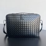bottega veneta briefcase black 2 Bottega Veneta Gateway Slim Briefcase - side angle