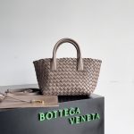 bottega-veneta-cabat-mini-capuccino-1 Bottega Veneta Cabat Mini Replica Capuccino - View 2 | Intrecciato Detail