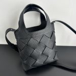 bottega-veneta-diago-small-tote-black-3 Bottega Veneta Diago Small Tote Replica Black - View 4 | Intrecciato Detail
