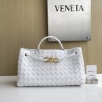 bottega-veneta-east-west-andiamo-sea-salt-1 Bottega Veneta East West Andiamo Replica Sea Salt - View 2 | Intrecciato Detail