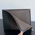 bottega veneta half zip clutch 2 Bottega Veneta Half Zip Clutch - side angle