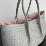 Bottega Veneta Pinacoteca Medium Replica Basalt - View 10 | Intrecciato Detail